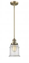  201S-BB-G184 - Canton - 1 Light - 7 inch - Brushed Brass - Stem Hung - Mini Pendant