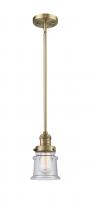  201S-BB-G184S - Canton - 1 Light - 5 inch - Brushed Brass - Stem Hung - Mini Pendant