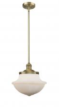  201S-BB-G541 - Oxford - 1 Light - 12 inch - Brushed Brass - Stem Hung - Mini Pendant