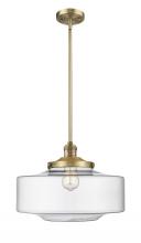  201S-BB-G692-16 - Bridgeton - 1 Light - 12 inch - Brushed Brass - Stem Hung - Mini Pendant