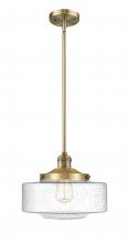  201S-BB-G694-12 - Bridgeton - 1 Light - 12 inch - Brushed Brass - Stem Hung - Mini Pendant