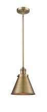  201S-BB-M13-BB - Appalachian - 1 Light - 8 inch - Brushed Brass - Stem Hung - Mini Pendant