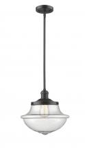  201S-OB-G544 - Oxford - 1 Light - 12 inch - Oil Rubbed Bronze - Stem Hung - Mini Pendant