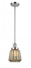  201S-PC-G146-LED - Chatham - 1 Light - 7 inch - Polished Chrome - Stem Hung - Mini Pendant