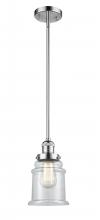  201S-PC-G182 - Canton - 1 Light - 7 inch - Polished Chrome - Stem Hung - Mini Pendant