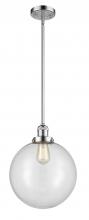  201S-PC-G202-12 - Beacon - 1 Light - 12 inch - Polished Chrome - Stem Hung - Mini Pendant