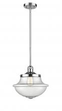  201S-PC-G544 - Oxford - 1 Light - 12 inch - Polished Chrome - Stem Hung - Mini Pendant