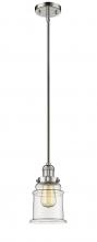 Innovations Lighting 201S-PN-G182-LED - Canton - 1 Light - 7 inch - Polished Nickel - Stem Hung - Mini Pendant