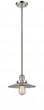  201S-PN-G2-LED - Halophane - 1 Light - 9 inch - Polished Nickel - Stem Hung - Mini Pendant