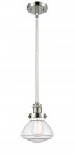  201S-PN-G322 - Olean - 1 Light - 7 inch - Polished Nickel - Stem Hung - Mini Pendant