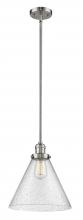  201S-PN-G44-L - Cone - 1 Light - 12 inch - Polished Nickel - Stem Hung - Mini Pendant