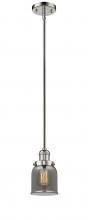  201S-PN-G53-LED - Bell - 1 Light - 5 inch - Polished Nickel - Stem Hung - Mini Pendant