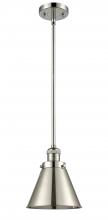  201S-PN-M13-PN - Appalachian - 1 Light - 8 inch - Polished Nickel - Stem Hung - Mini Pendant