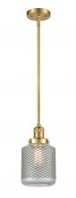  201S-SG-G262 - Stanton - 1 Light - 6 inch - Satin Gold - Stem Hung - Mini Pendant