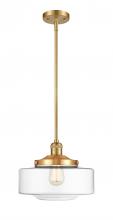  201S-SG-G692-12 - Bridgeton - 1 Light - 12 inch - Satin Gold - Stem Hung - Mini Pendant