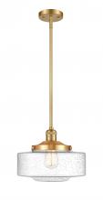  201S-SG-G694-12 - Bridgeton - 1 Light - 12 inch - Satin Gold - Stem Hung - Mini Pendant