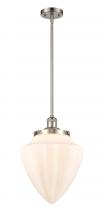  201S-SN-G661-12 - Bullet - 1 Light - 12 inch - Brushed Satin Nickel - Stem Hung - Mini Pendant