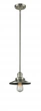  201S-SN-M2 - Railroad - 1 Light - 8 inch - Brushed Satin Nickel - Stem Hung - Mini Pendant