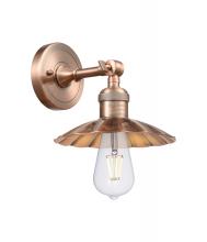 Innovations Lighting 203-AC-M17-AC - Scallop - 1 Light - 8 inch - Antique Copper - Adjustable Sconce