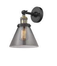  203-BAB-G43-LED - Cone - 1 Light - 8 inch - Black Antique Brass - Sconce