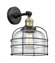  203-BAB-G72-CE - Bell Cage - 1 Light - 9 inch - Black Antique Brass - Sconce