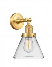  203-SG-G42 - Cone - 1 Light - 8 inch - Satin Gold - Sconce