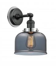  203BK-BPPC-HRPC-G73 - Bell - 1 Light - 8 inch - Matte Black - Sconce