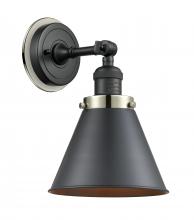  203BK-BPPN-HRPN-M13-BK - Appalachian - 1 Light - 8 inch - Matte Black - Sconce