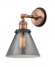  203BP-ACBK-G43 - Cone - 1 Light - 8 inch - Antique Copper - Sconce