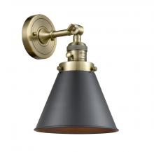  203SW-AB-M13-BK - Appalachian - 1 Light - 8 inch - Antique Brass - Sconce