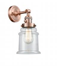  203SW-AC-G182 - Canton - 1 Light - 7 inch - Antique Copper - Sconce