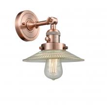  203SW-AC-G2 - Halophane - 1 Light - 9 inch - Antique Copper - Sconce