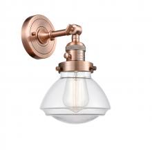  203SW-AC-G322 - Olean - 1 Light - 7 inch - Antique Copper - Sconce