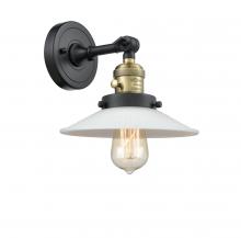  203SW-BAB-G1 - Halophane - 1 Light - 9 inch - Black Antique Brass - Sconce