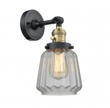  203SW-BAB-G142 - Chatham - 1 Light - 7 inch - Black Antique Brass - Sconce