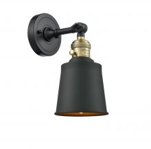  203SW-BAB-M9-BK - Addison - 1 Light - 5 inch - Black Antique Brass - Sconce