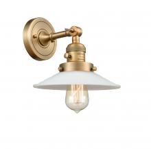  203SW-BB-G1 - Halophane - 1 Light - 9 inch - Brushed Brass - Sconce