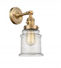  203SW-BB-G184 - Canton - 1 Light - 7 inch - Brushed Brass - Sconce