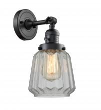  203SW-BK-G142 - Chatham - 1 Light - 7 inch - Matte Black - Sconce