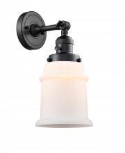  203SW-BK-G181 - Canton - 1 Light - 7 inch - Matte Black - Sconce