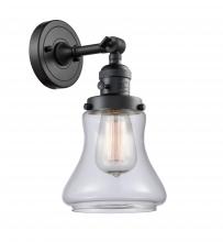  203SW-BK-G192 - Bellmont - 1 Light - 7 inch - Matte Black - Sconce