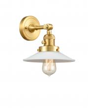  203SW-SG-G1 - Halophane - 1 Light - 9 inch - Satin Gold - Sconce