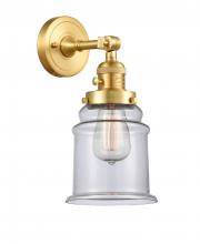  203SW-SG-G182 - Canton - 1 Light - 7 inch - Satin Gold - Sconce