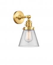  203SW-SG-G62 - Cone - 1 Light - 6 inch - Satin Gold - Sconce