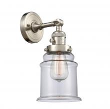  203SW-SN-G182 - Canton - 1 Light - 7 inch - Brushed Satin Nickel - Sconce