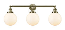  205-AB-G201-8 - Beacon - 3 Light - 32 inch - Antique Brass - Bath Vanity Light