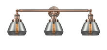  205-AC-G173 - Fulton - 3 Light - 30 inch - Antique Copper - Bath Vanity Light