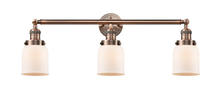  205-AC-G51 - Bell - 3 Light - 30 inch - Antique Copper - Bath Vanity Light