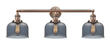  205-AC-G73 - Bell - 3 Light - 32 inch - Antique Copper - Bath Vanity Light