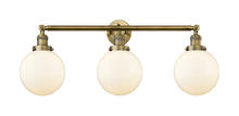  205-BB-G201-8 - Beacon - 3 Light - 32 inch - Brushed Brass - Bath Vanity Light